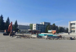 В Северске приступили к благоустройству Театральной площади